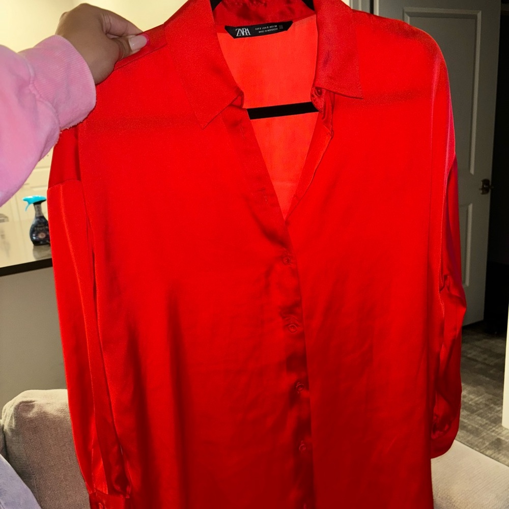 Zara Red Blouse ❤️